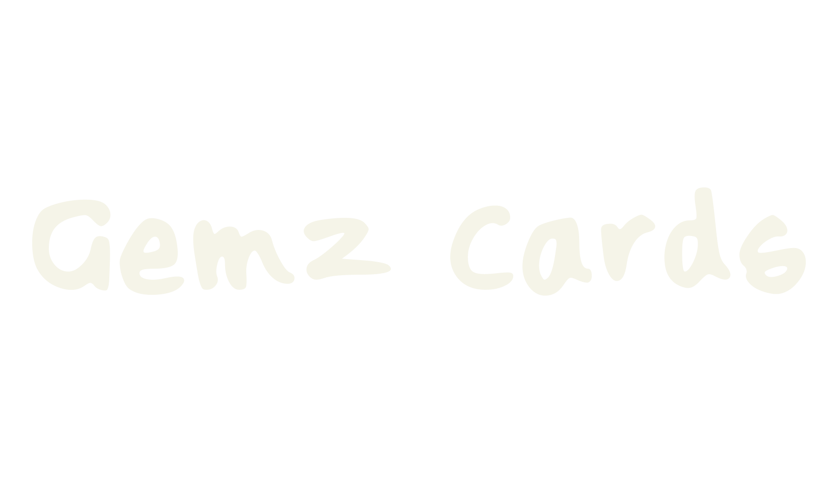 Gemz Cards, funky font preview