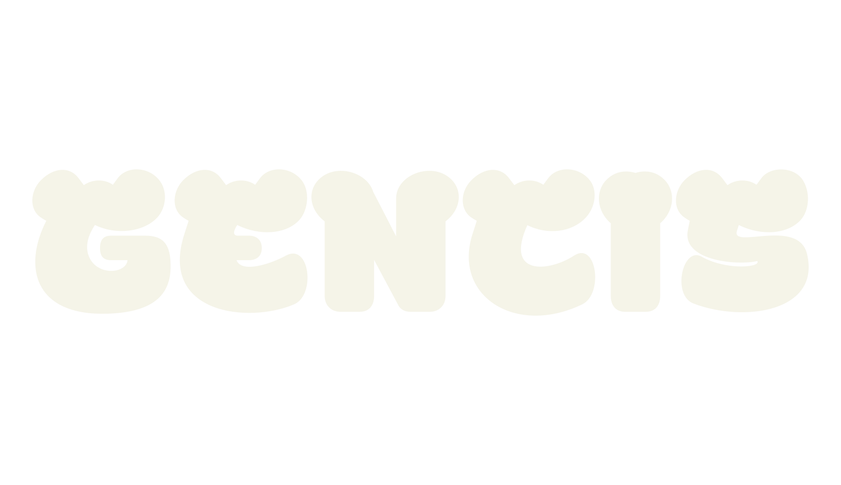 GENCIS, bubble letters font preview