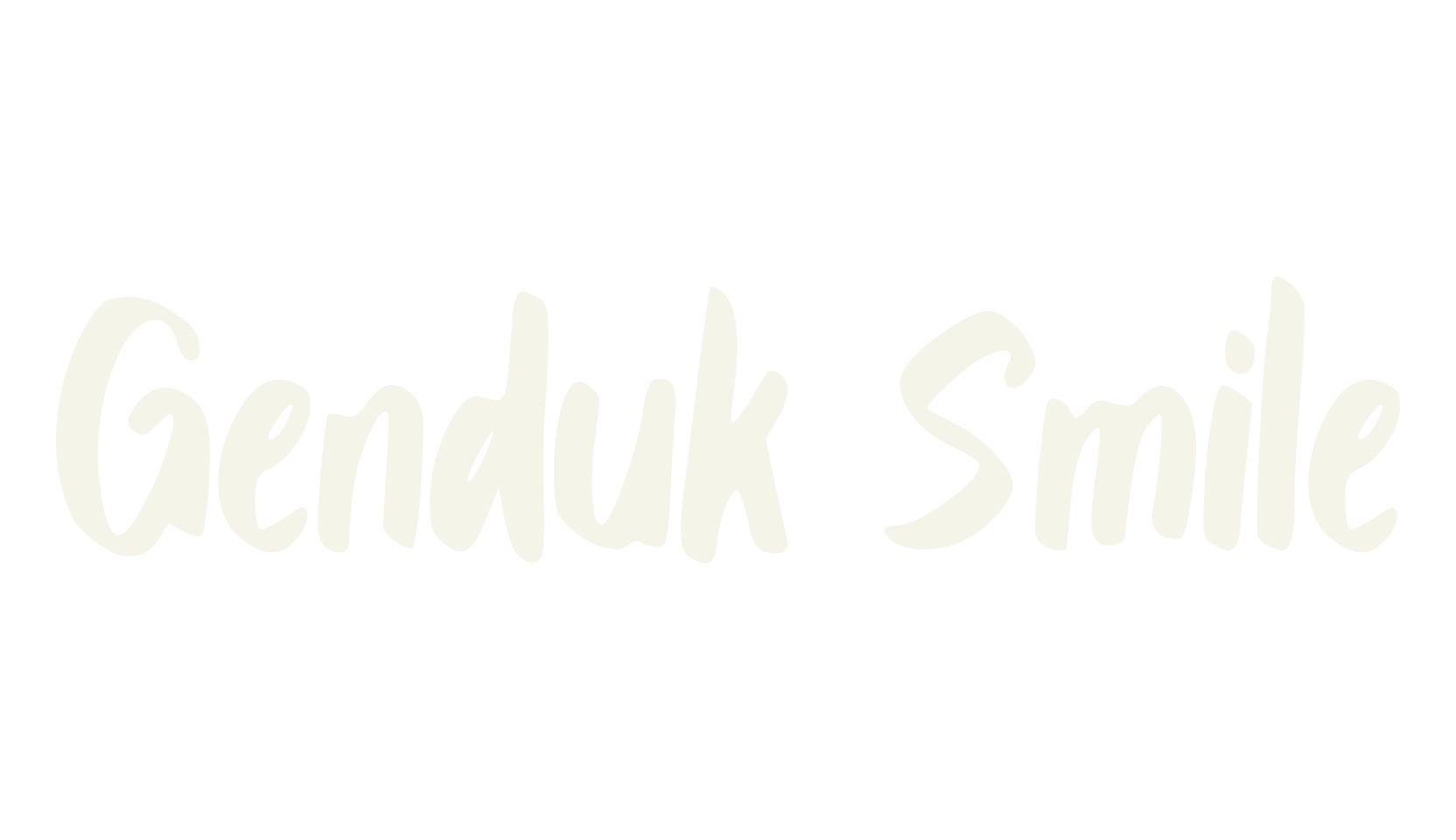 Genduk Smile, fancy font preview