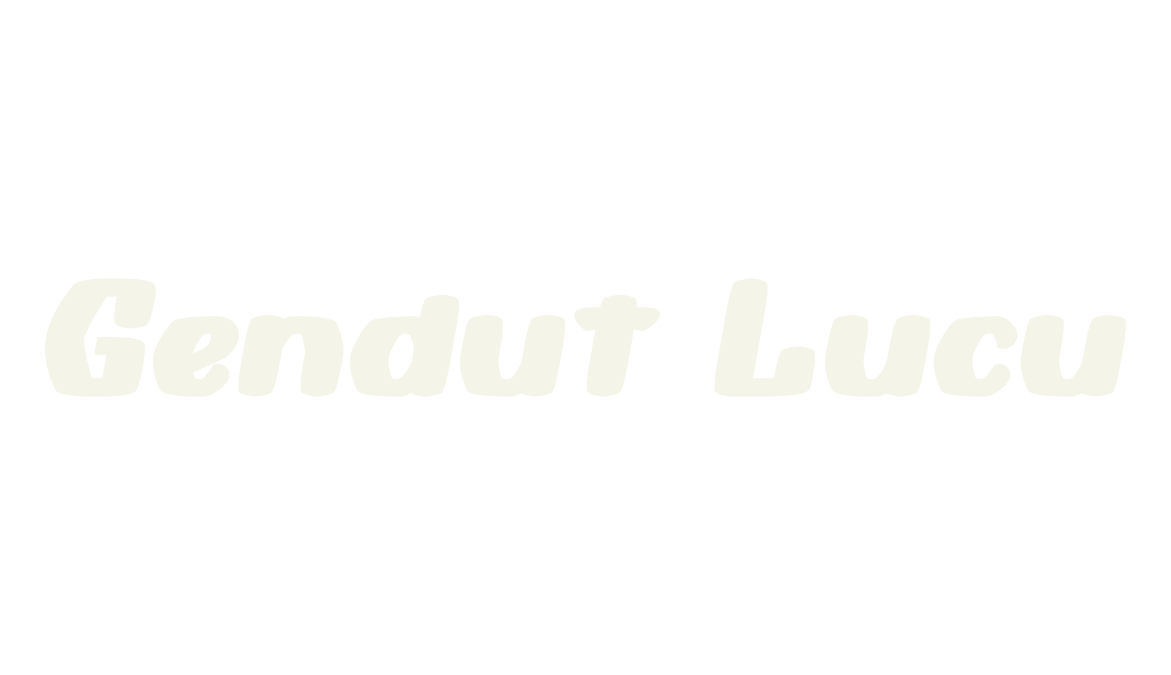 Gendut Lucu, logo font preview