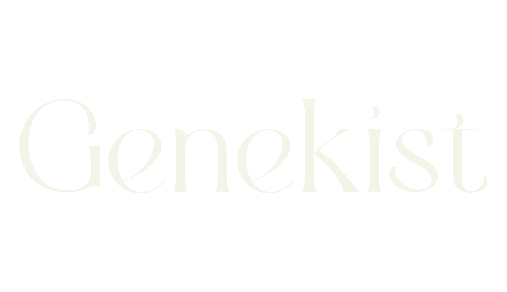 Genekist, serif font preview
