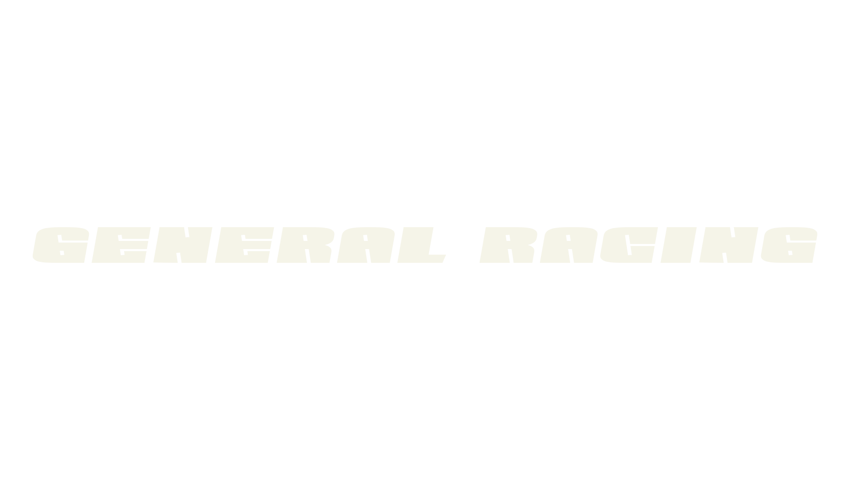 General Racing, sans serif font preview