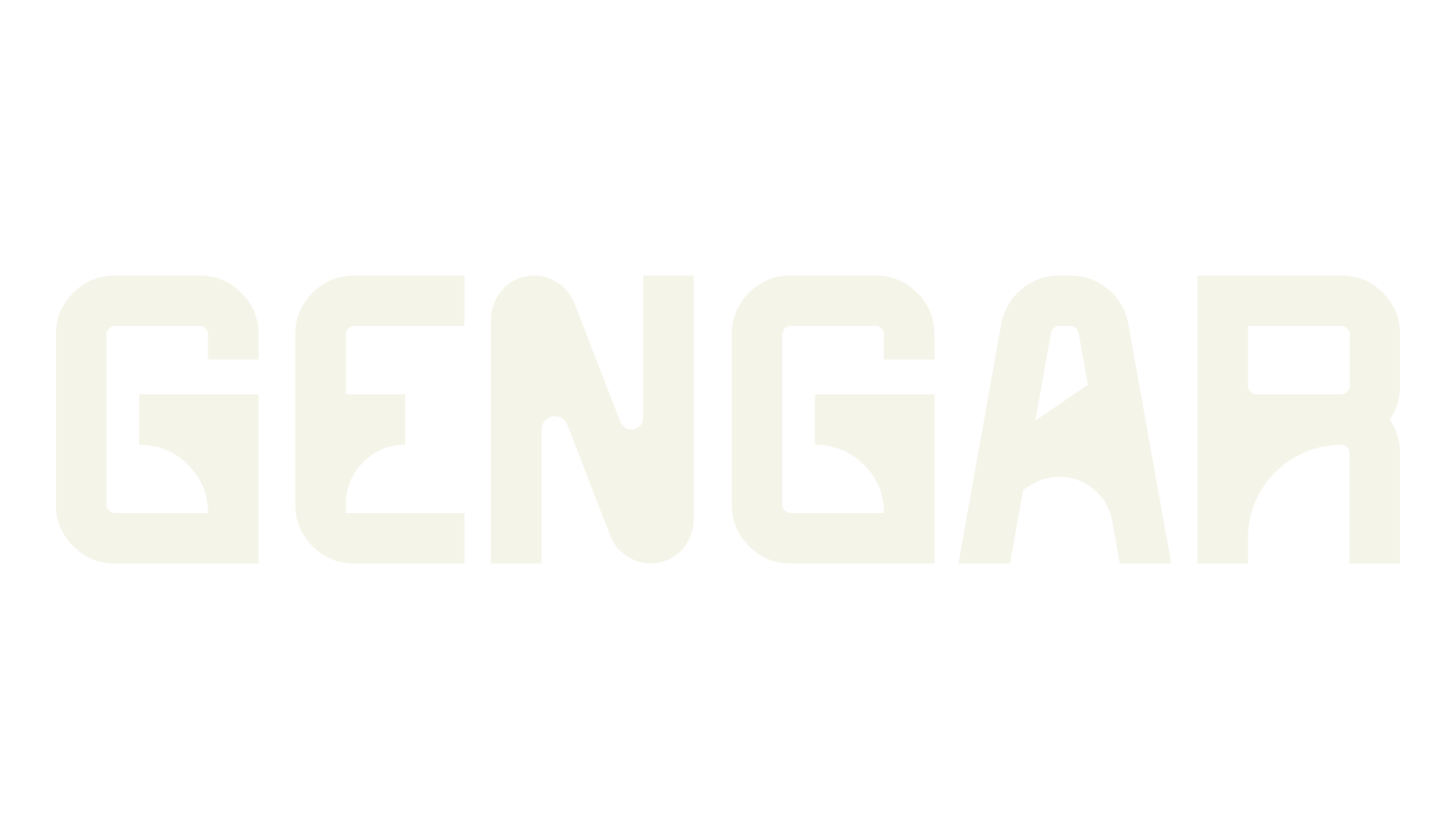 Gengar, retro font preview