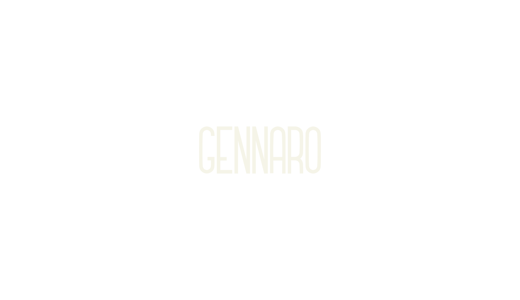 GENNARO, condensed font preview