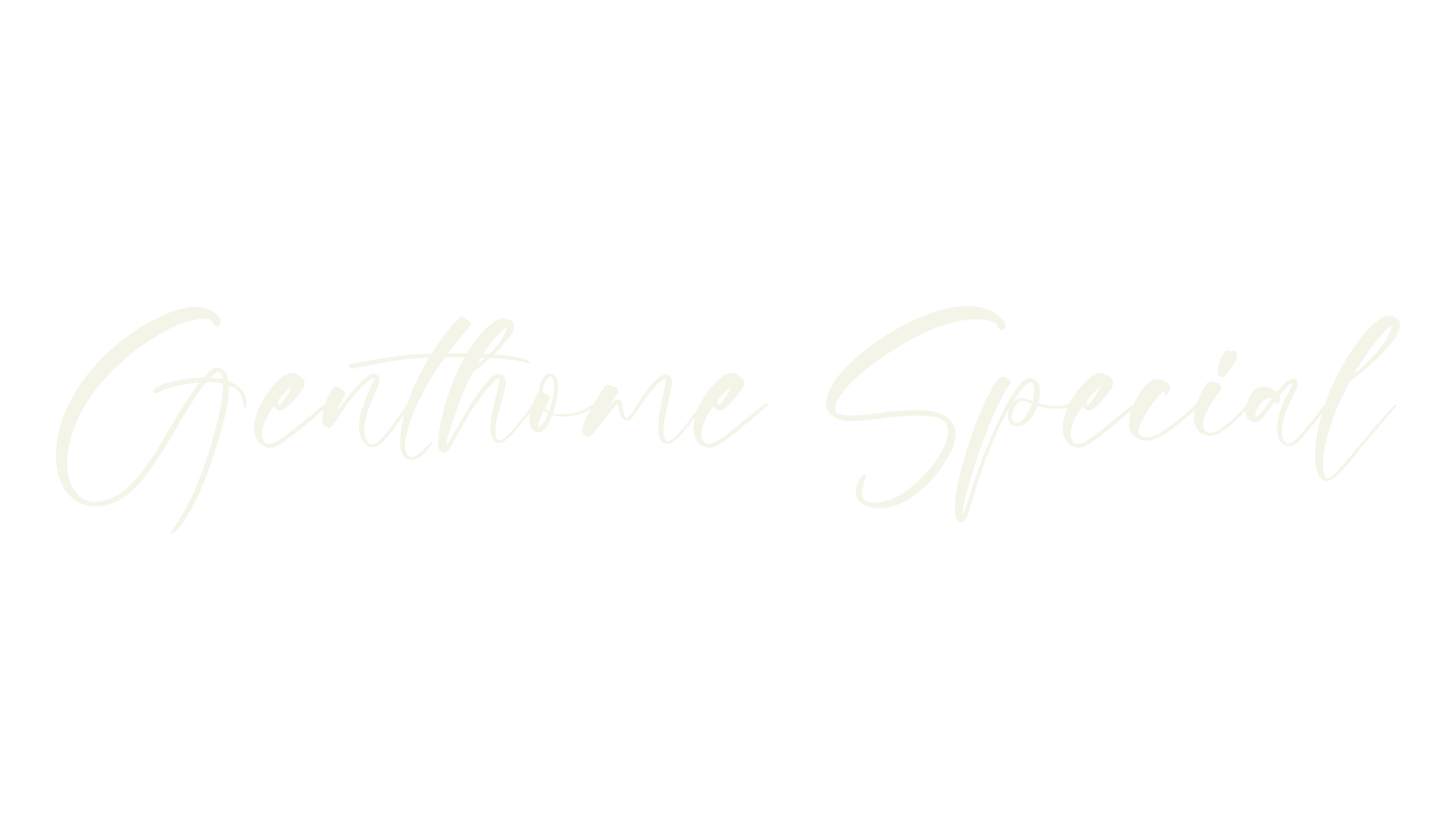 Genthome Special, script font preview