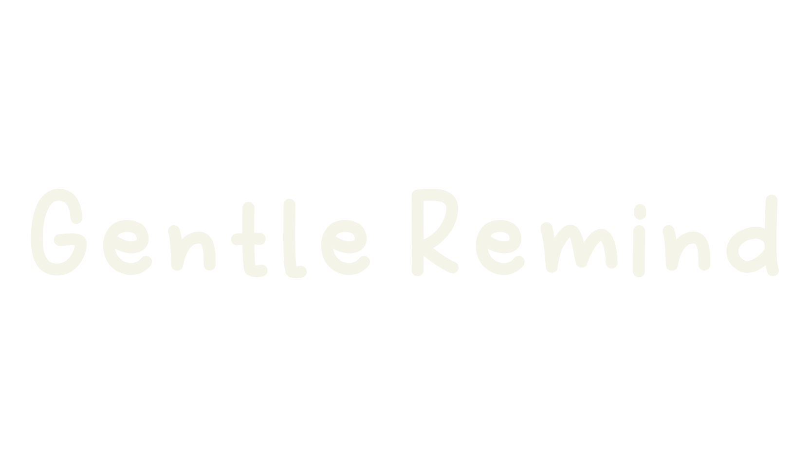 Gentle Remind, simple font preview