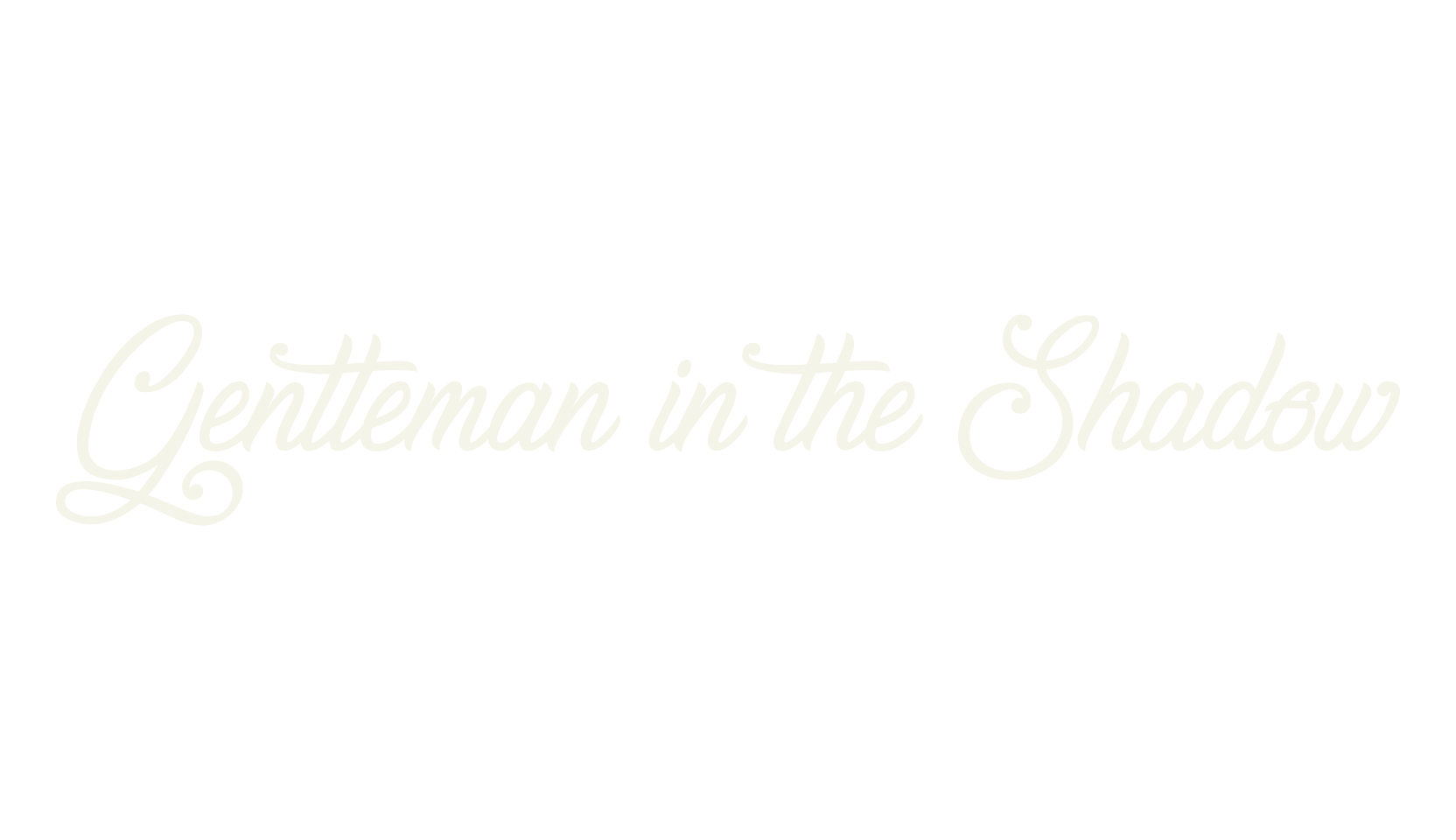 Gentleman in the Shadow, cursive font preview