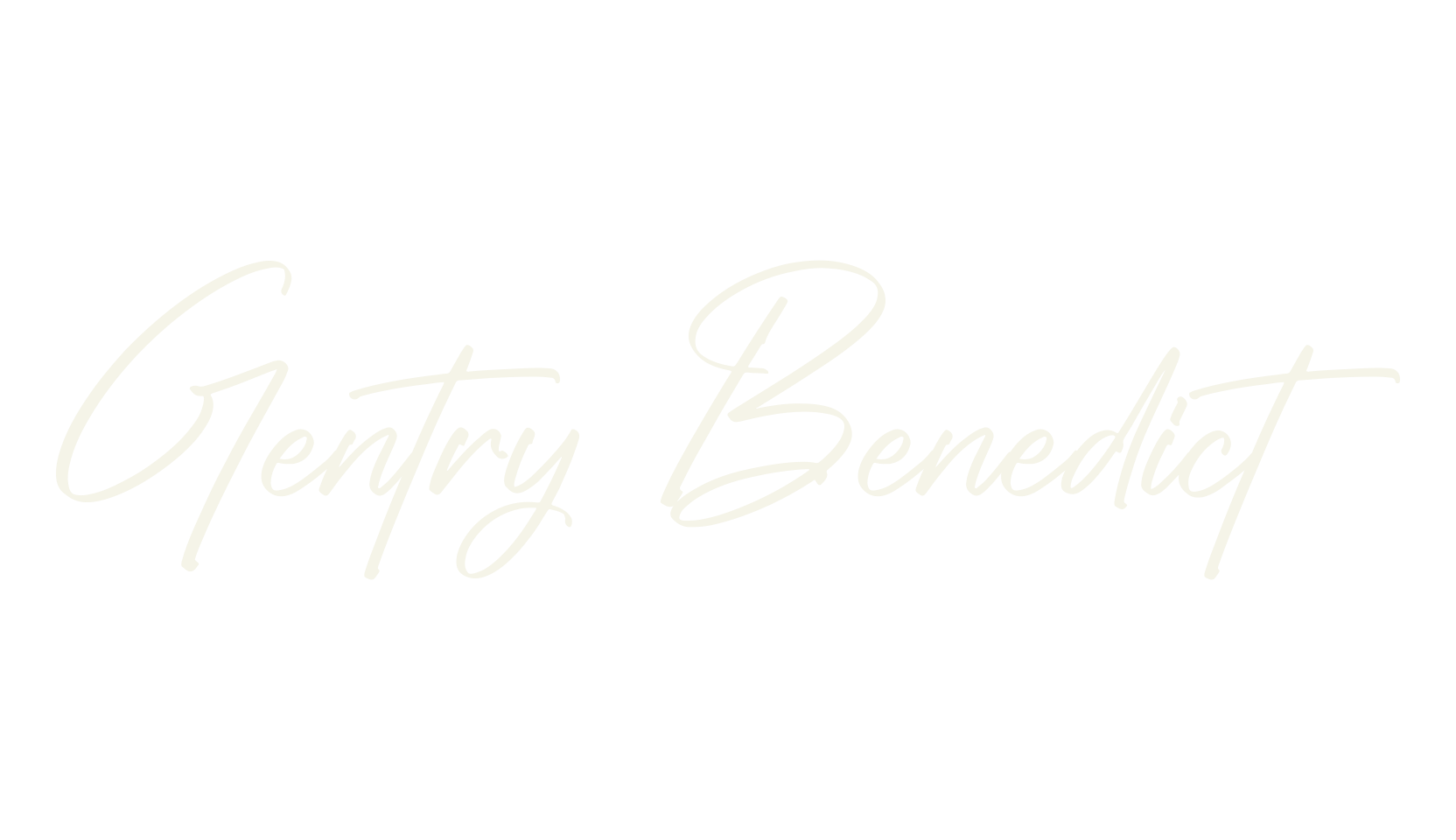Gentry Benedict, script font preview