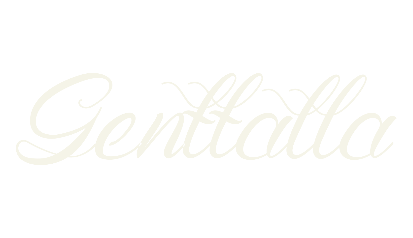 Genttalla, cursive font preview