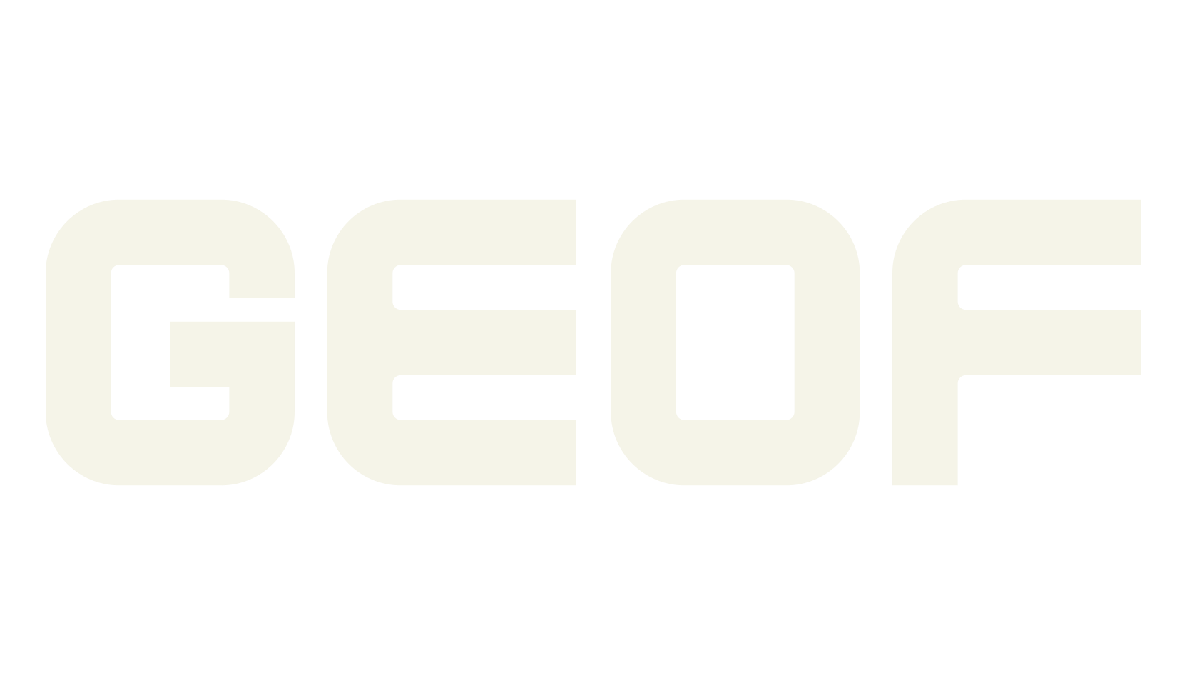 Geof, monospaced font preview