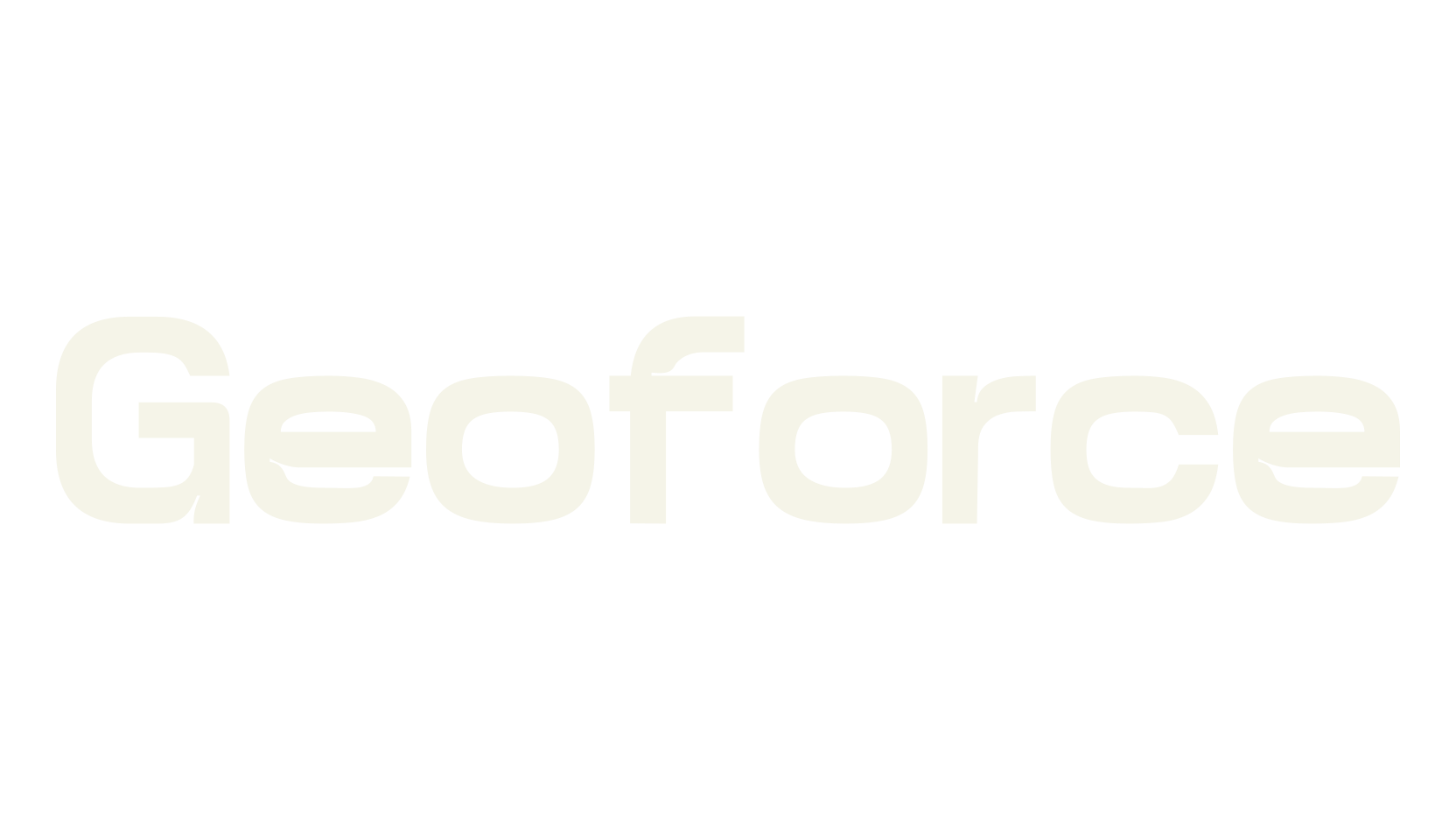 Geoforce, logo font preview