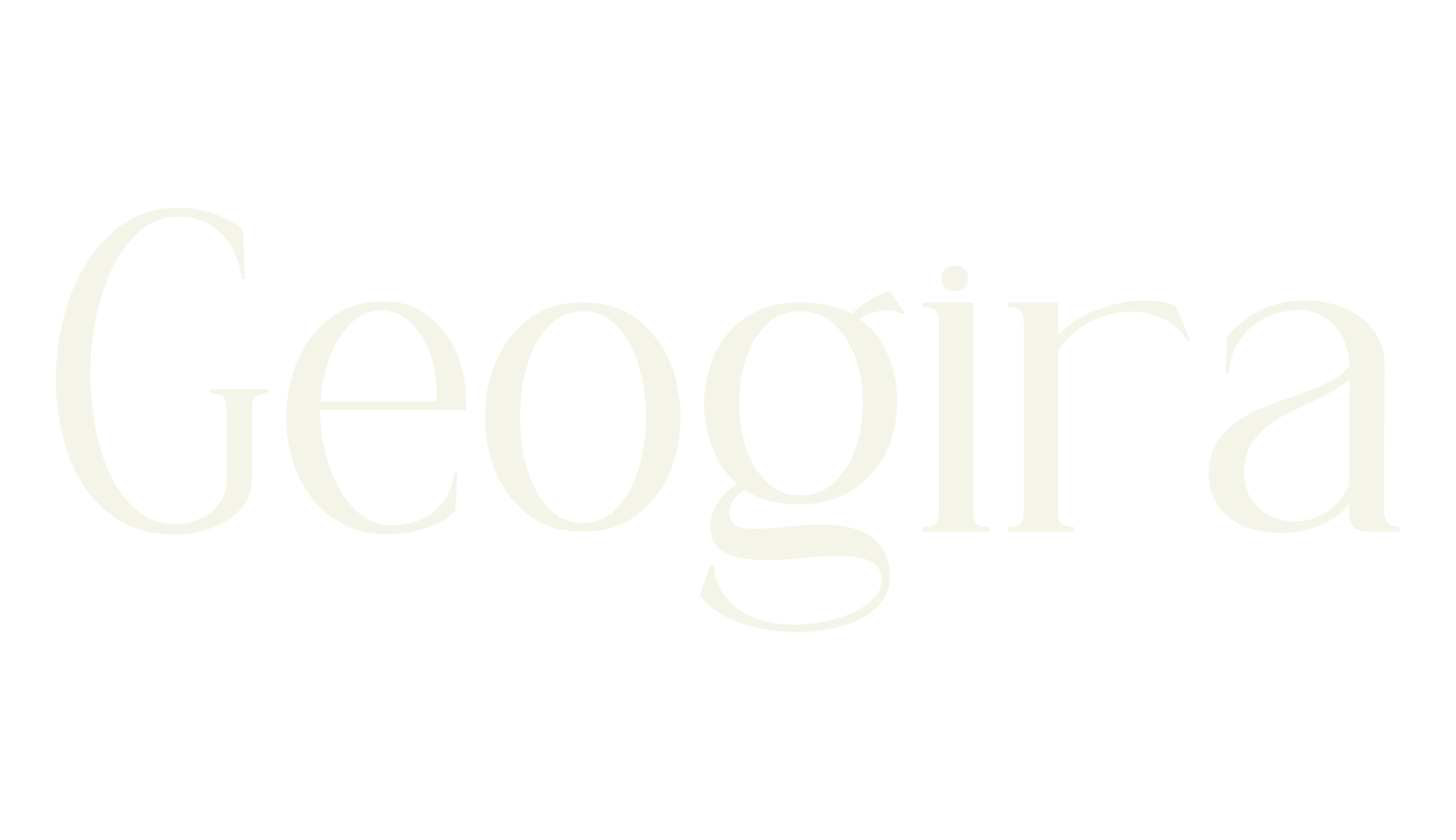 Geogira, modern font preview