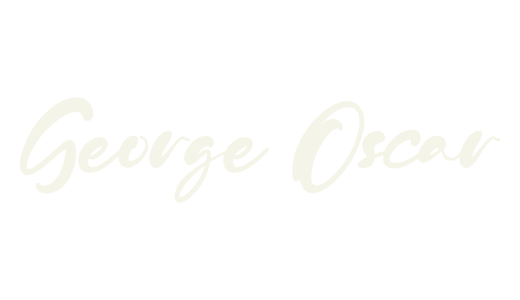 George Oscar, lettering font preview