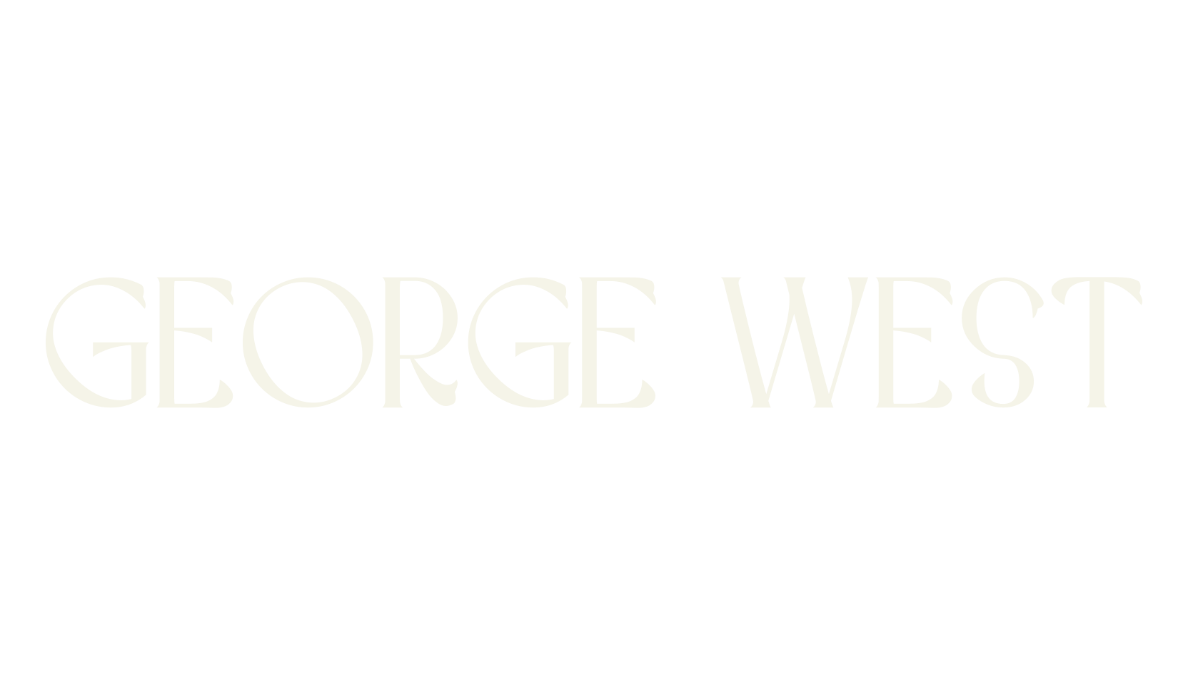 George West, modern font preview