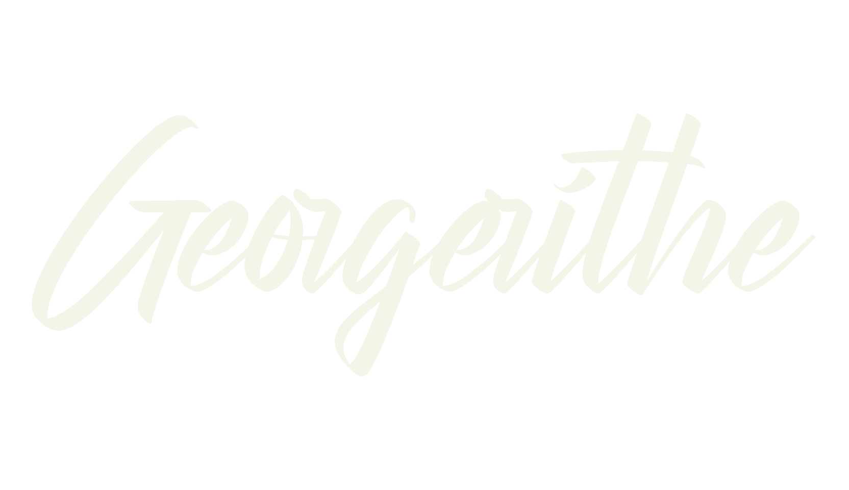Georgerithe, cafe font preview
