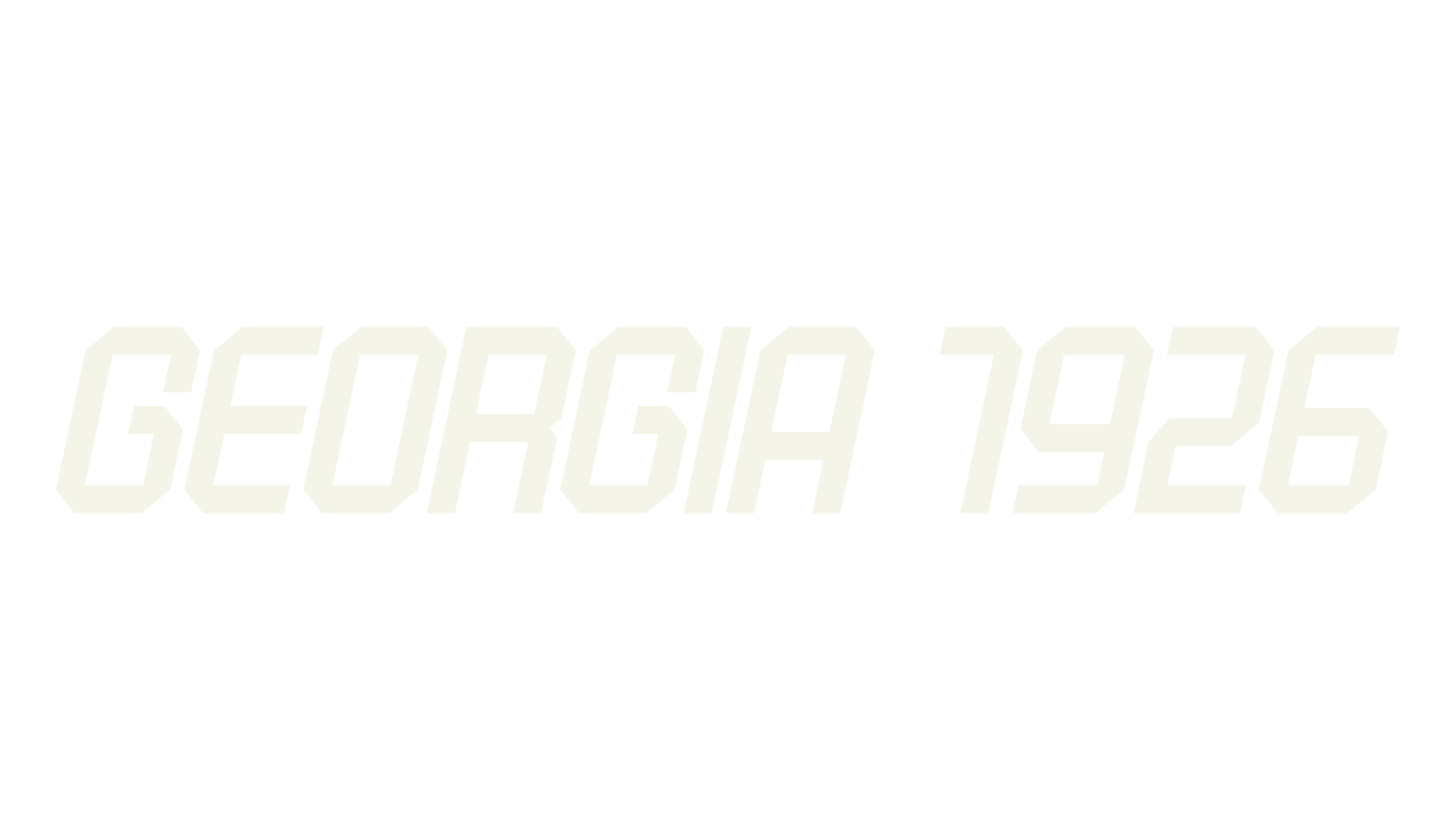 Georgia 1926, tech font preview