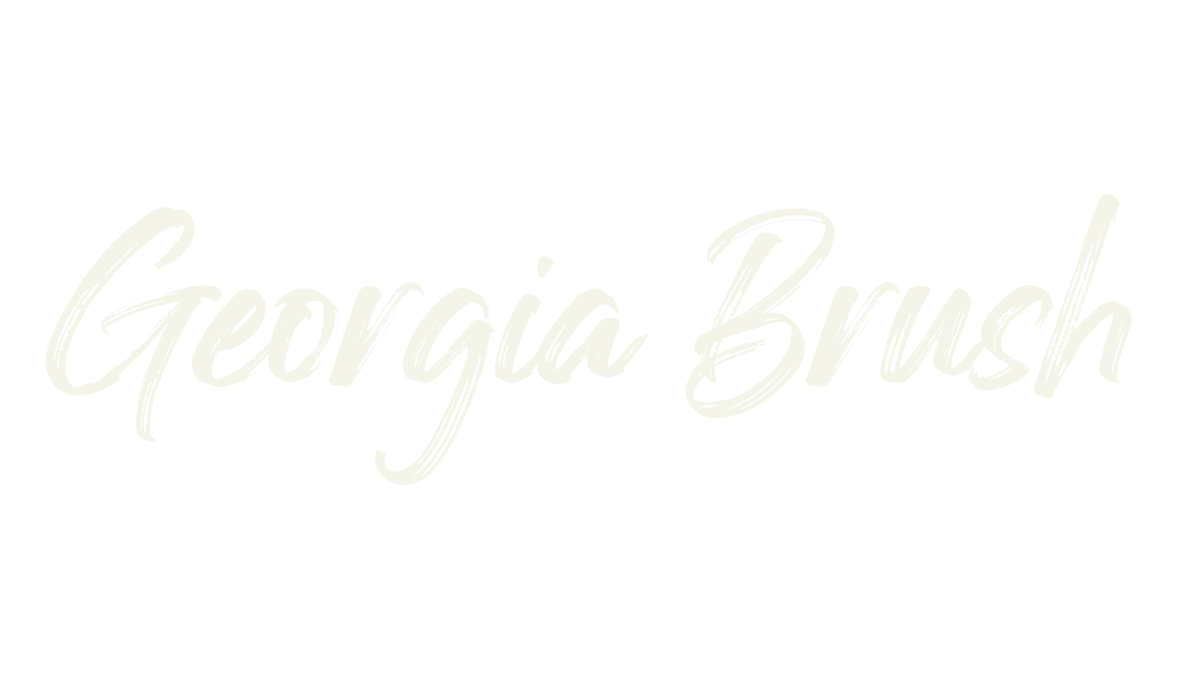 Georgia Brush, brush font preview