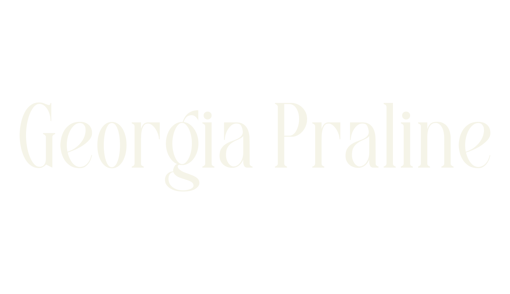 Georgia Praline, script font preview