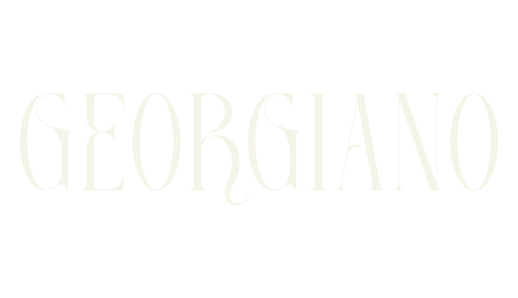 GEORGIANO, serif font preview