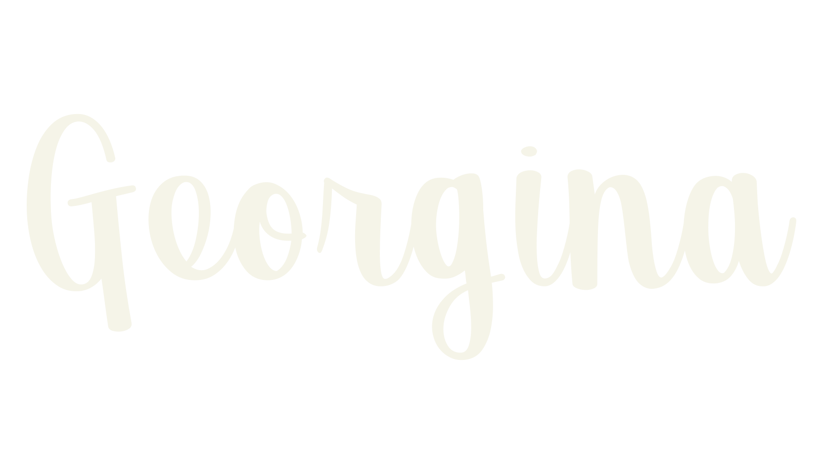 Georgina, fashion script font preview
