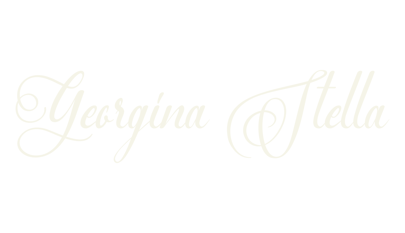 Georgina Stella, calligraphy font preview