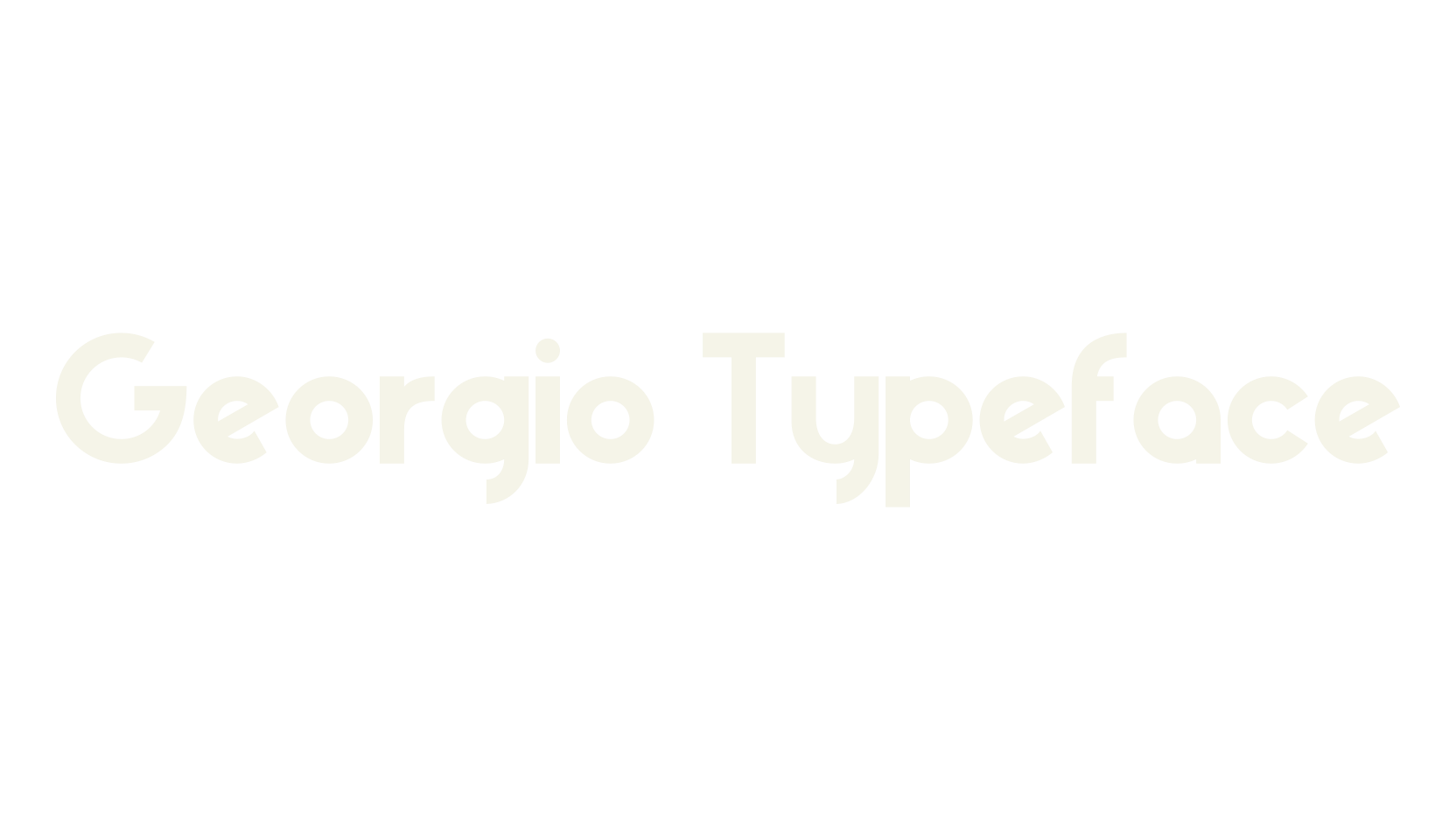 Georgio Typeface, text font preview