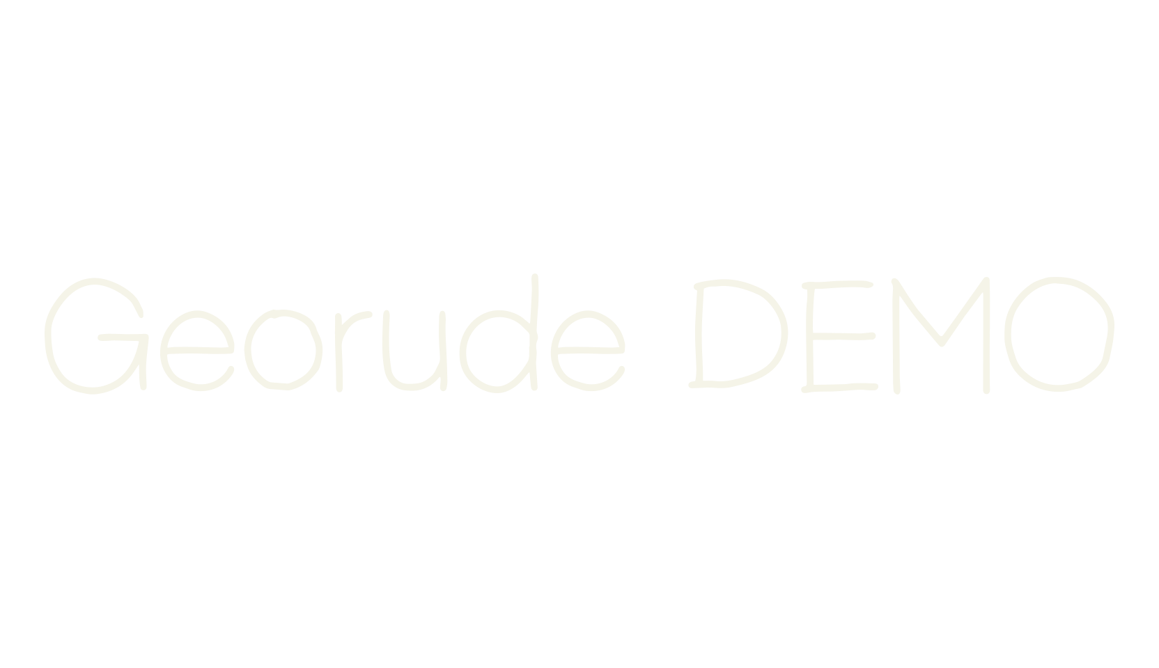 Georude DEMO, handwritten font preview