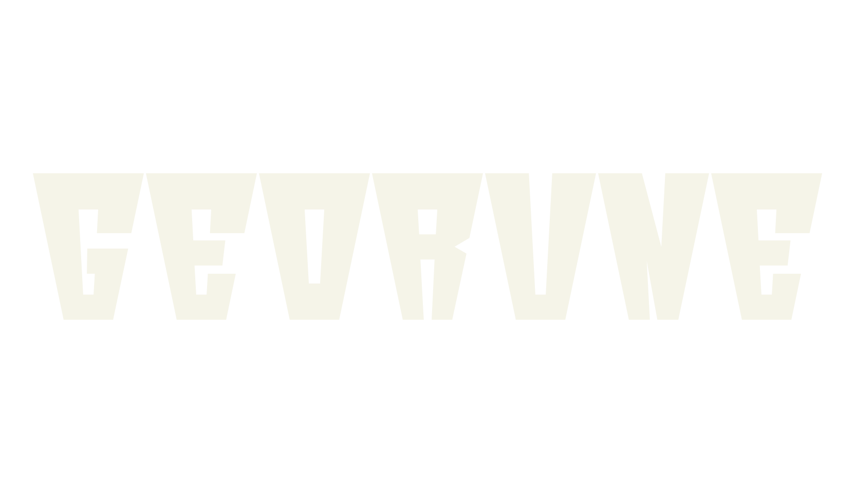 GEORUNE, logo font preview