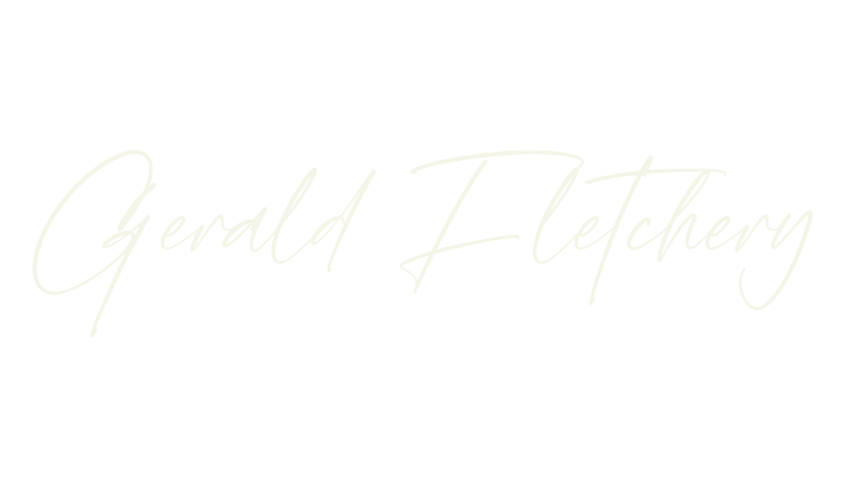 Gerald Fletchery, script font preview