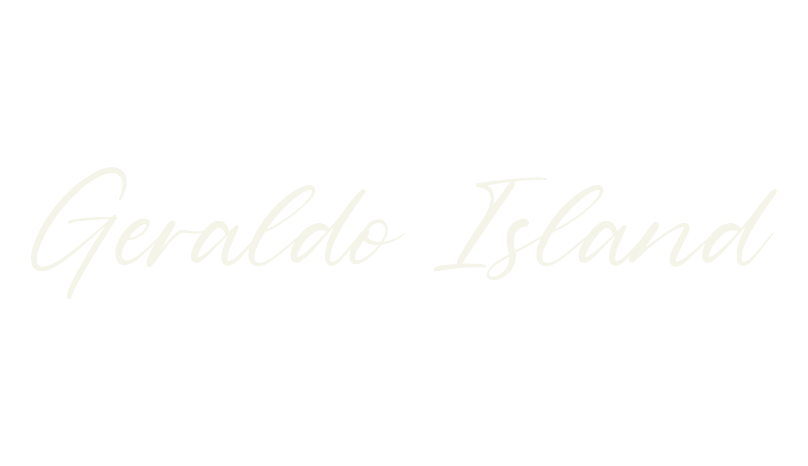 Geraldo Island, fashion sign font preview