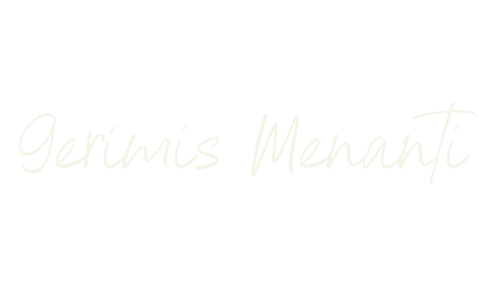 Gerimis Menanti, handwriting font preview
