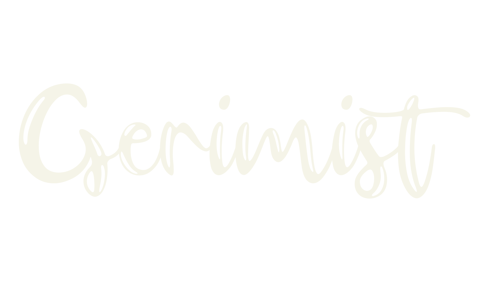 Gerimist, lettering font preview