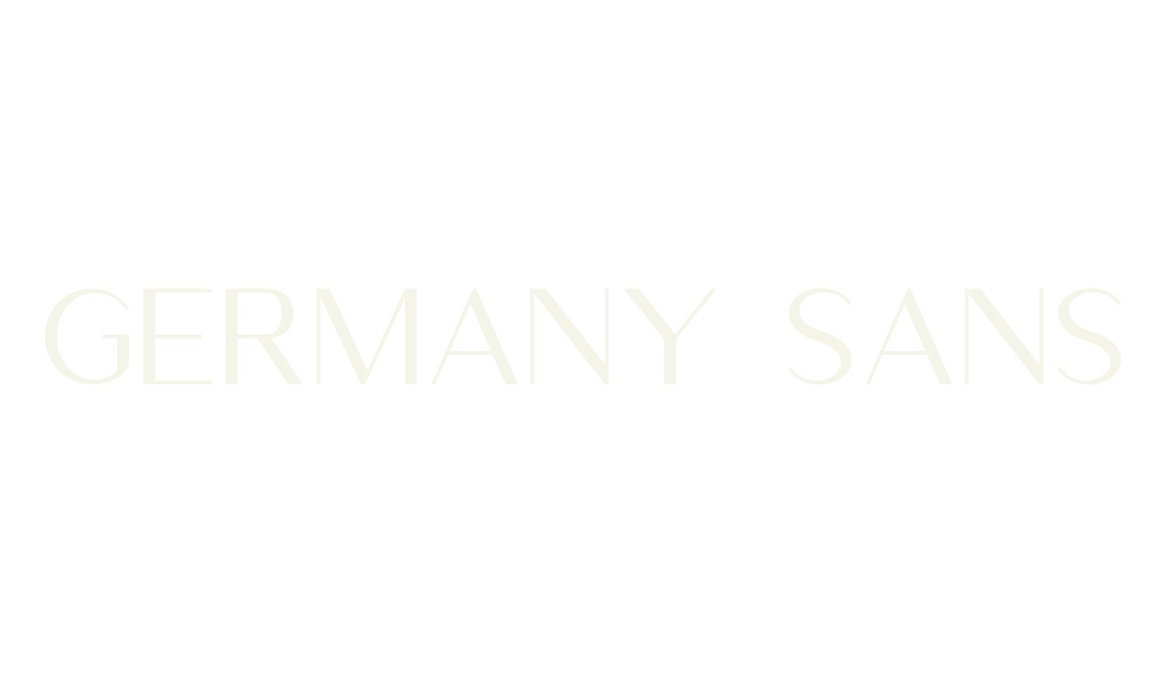 Germany Sans, art deco font preview
