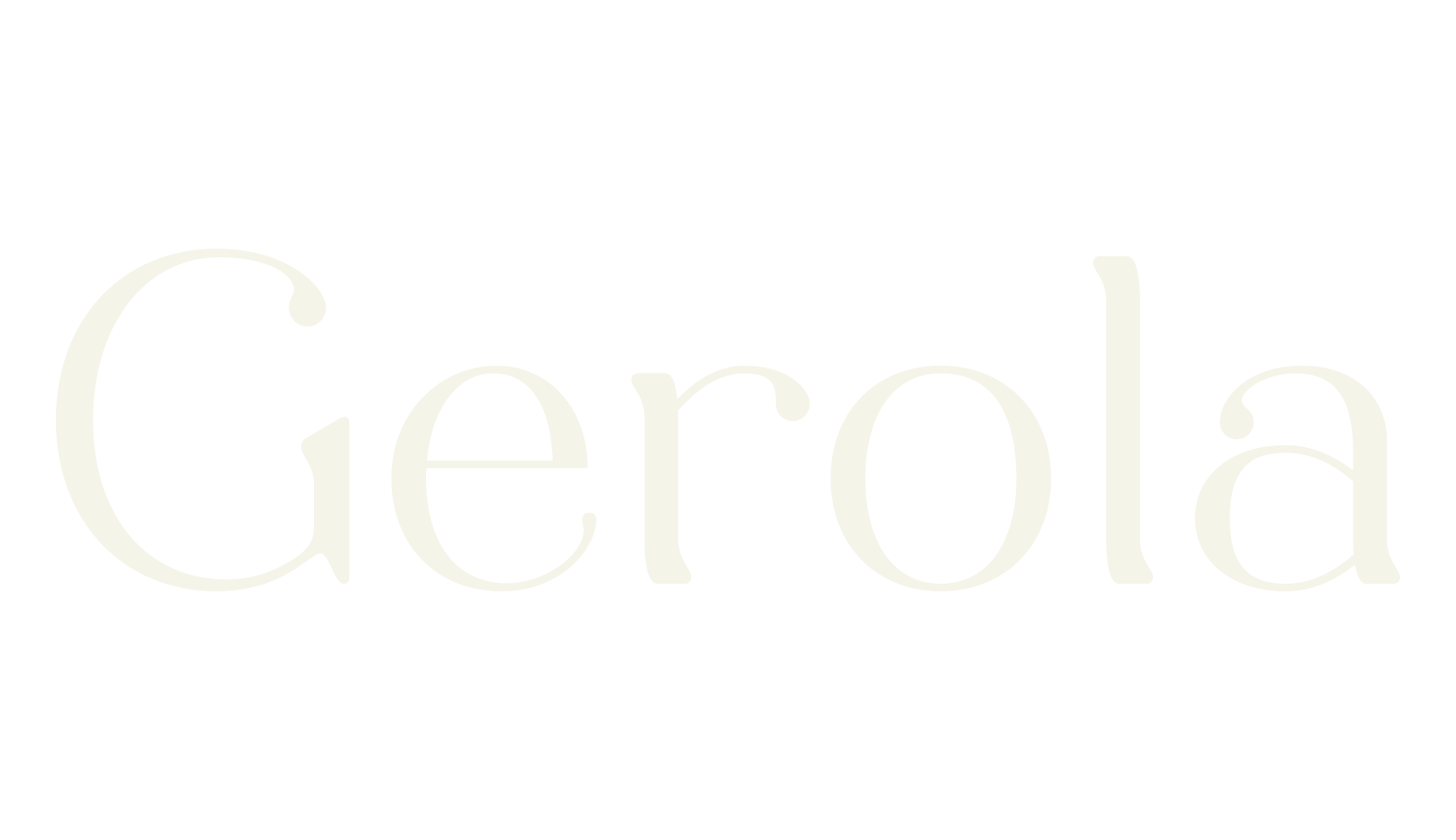 Gerola, modern font preview