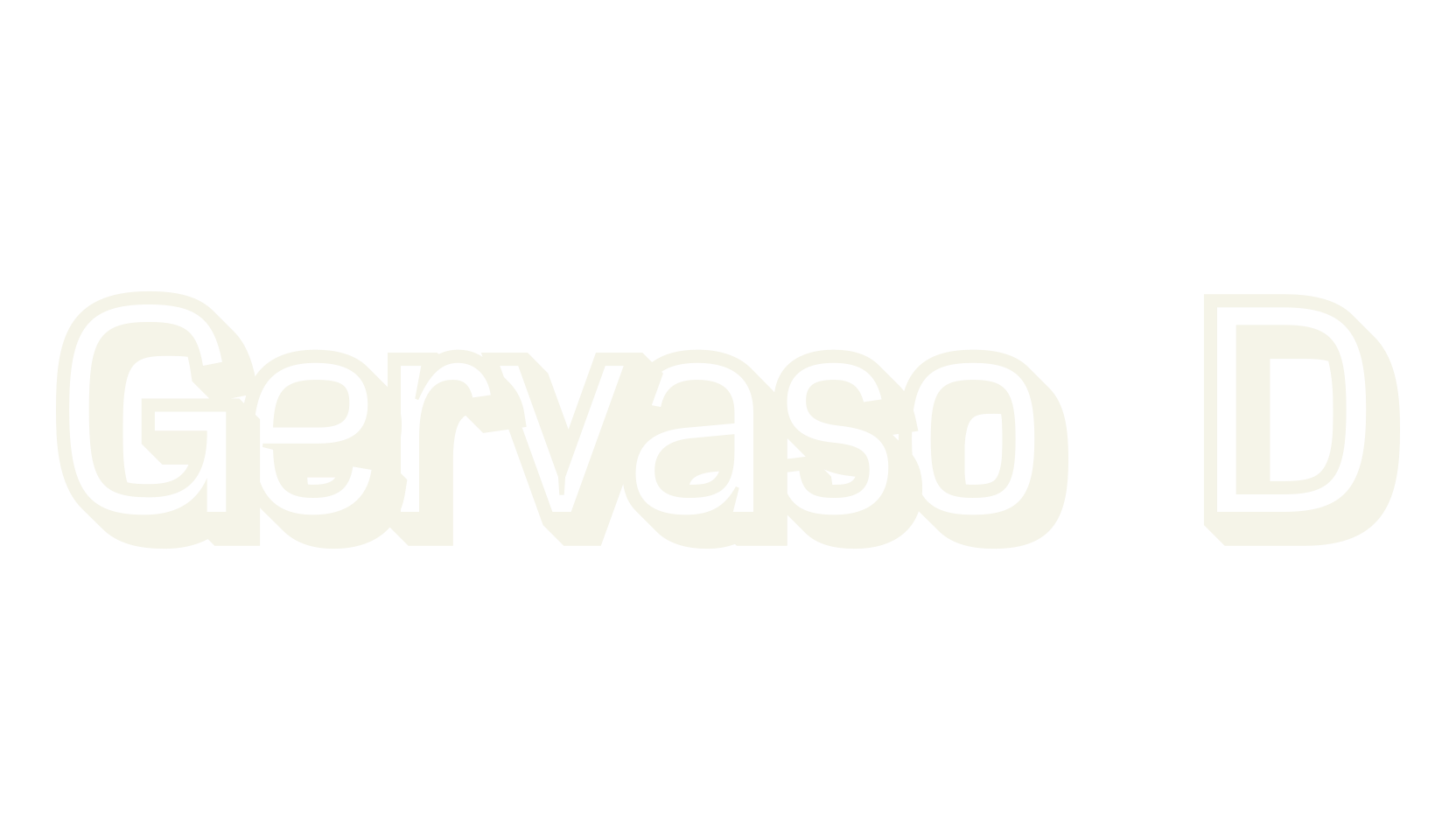 Gervaso 3D, 3d font preview