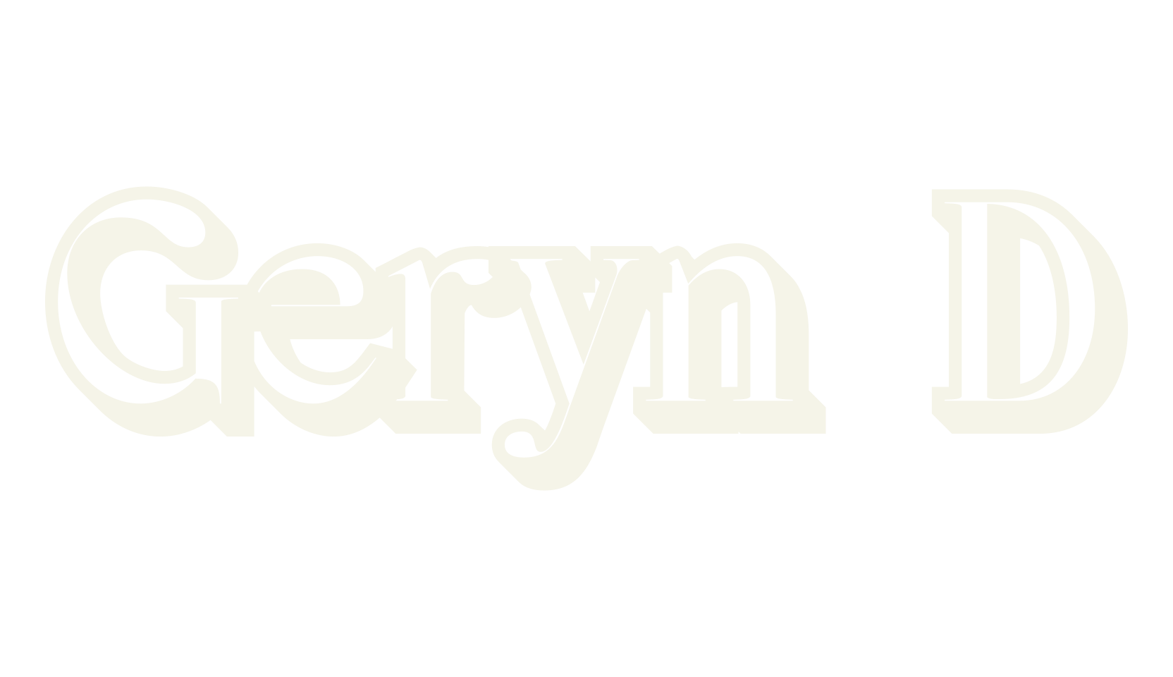 Geryn 3D, 3d font preview