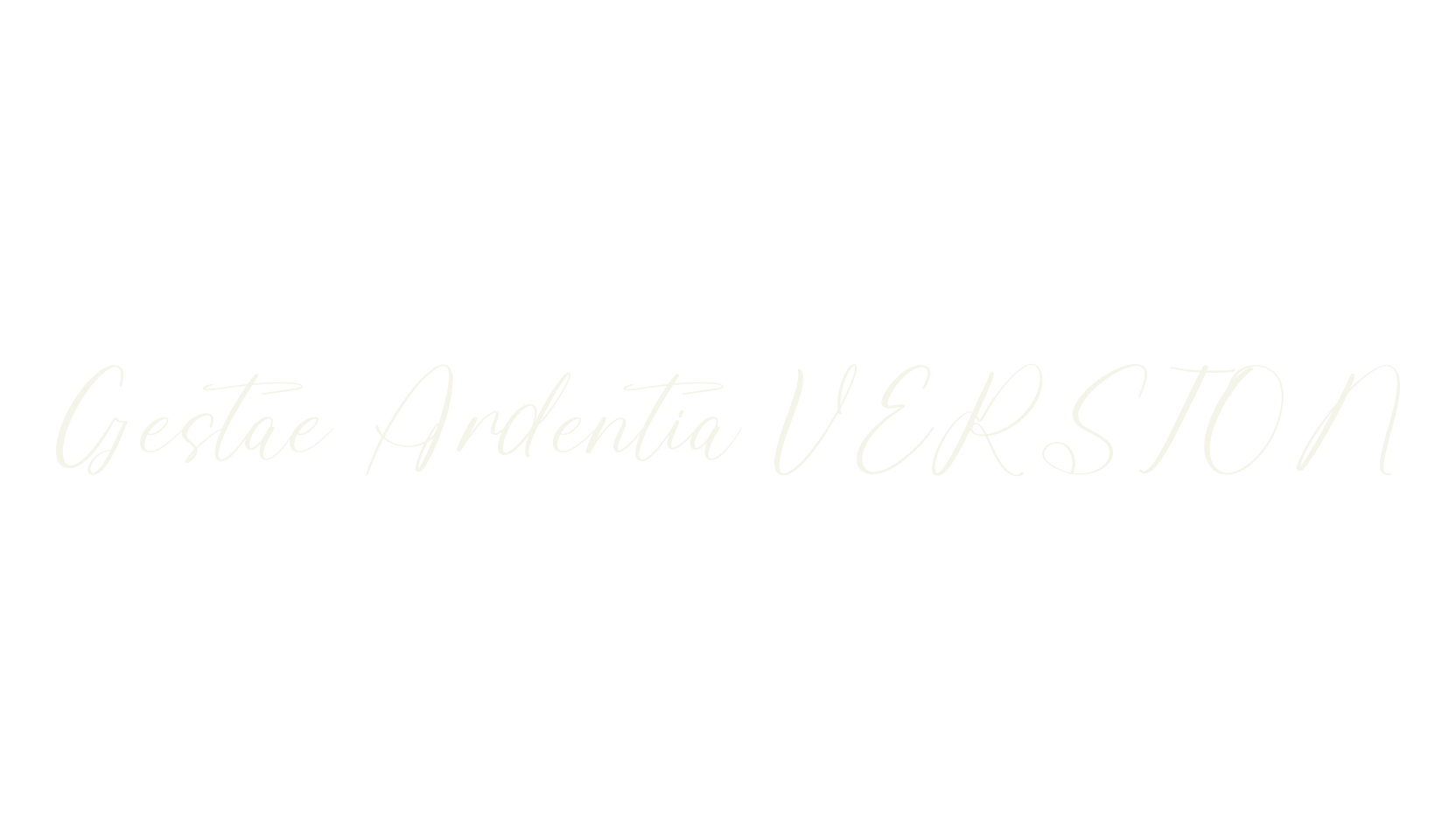 Gestae Ardentia VERSION, script font preview