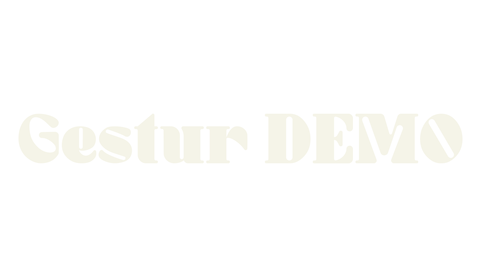 Gestur DEMO, bold font preview