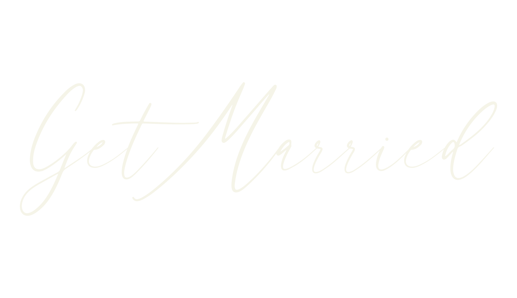 Get Married, calligraphy font preview