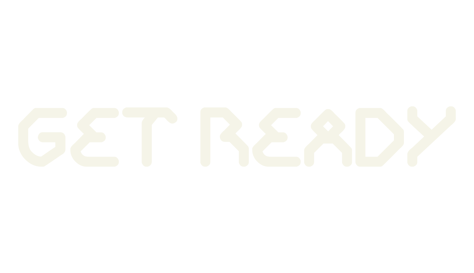 GET READY, display market font preview