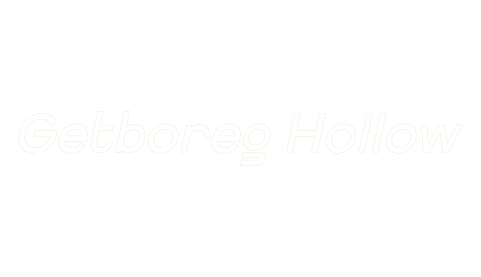 Getboreg Hollow, sports font preview