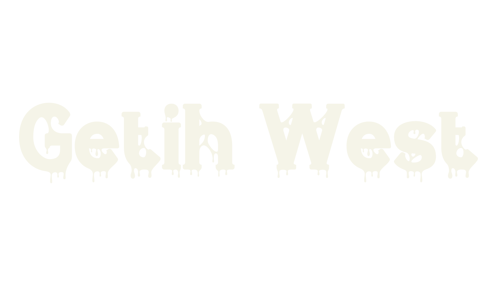 Getih West, halloween font preview