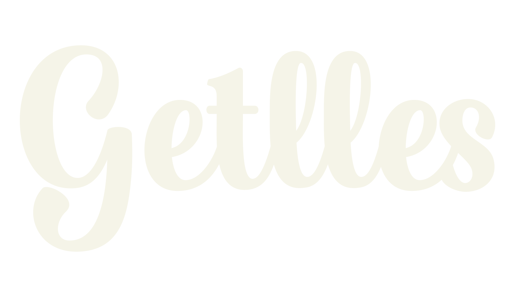 Getlles, script font preview