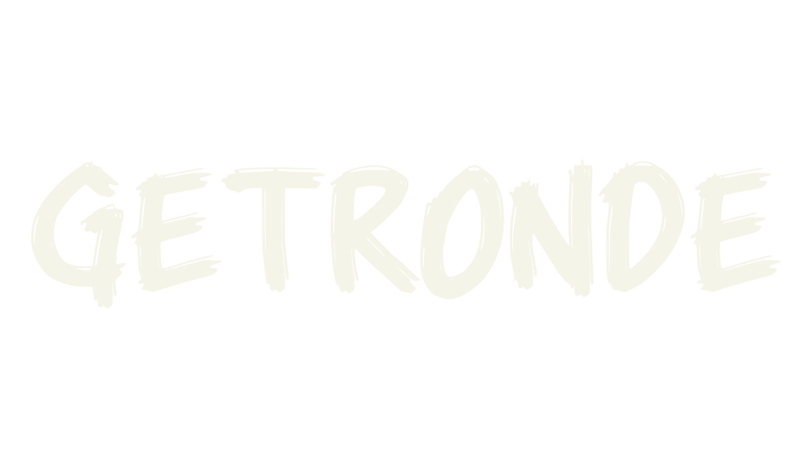 GETRONDE, logo font preview