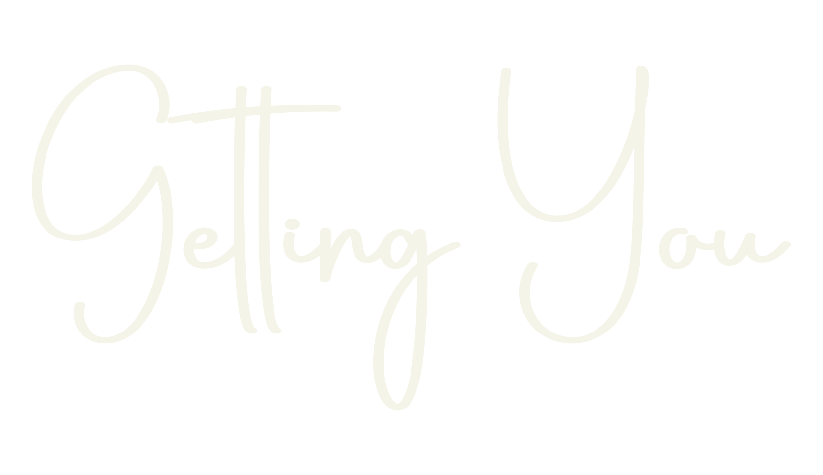 Getting You, calligraphy font preview