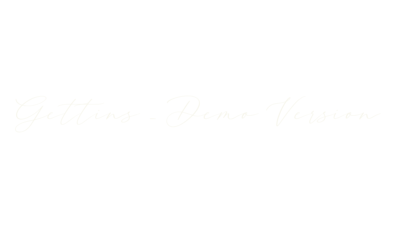 Gettins - Demo Version, fashion script font preview