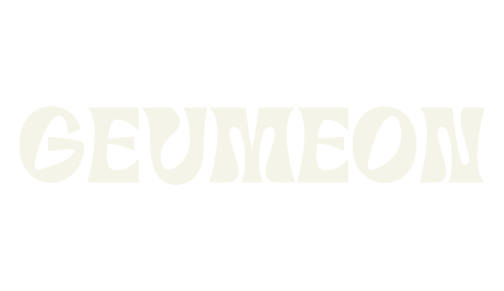 GEUMEON, groovy font preview