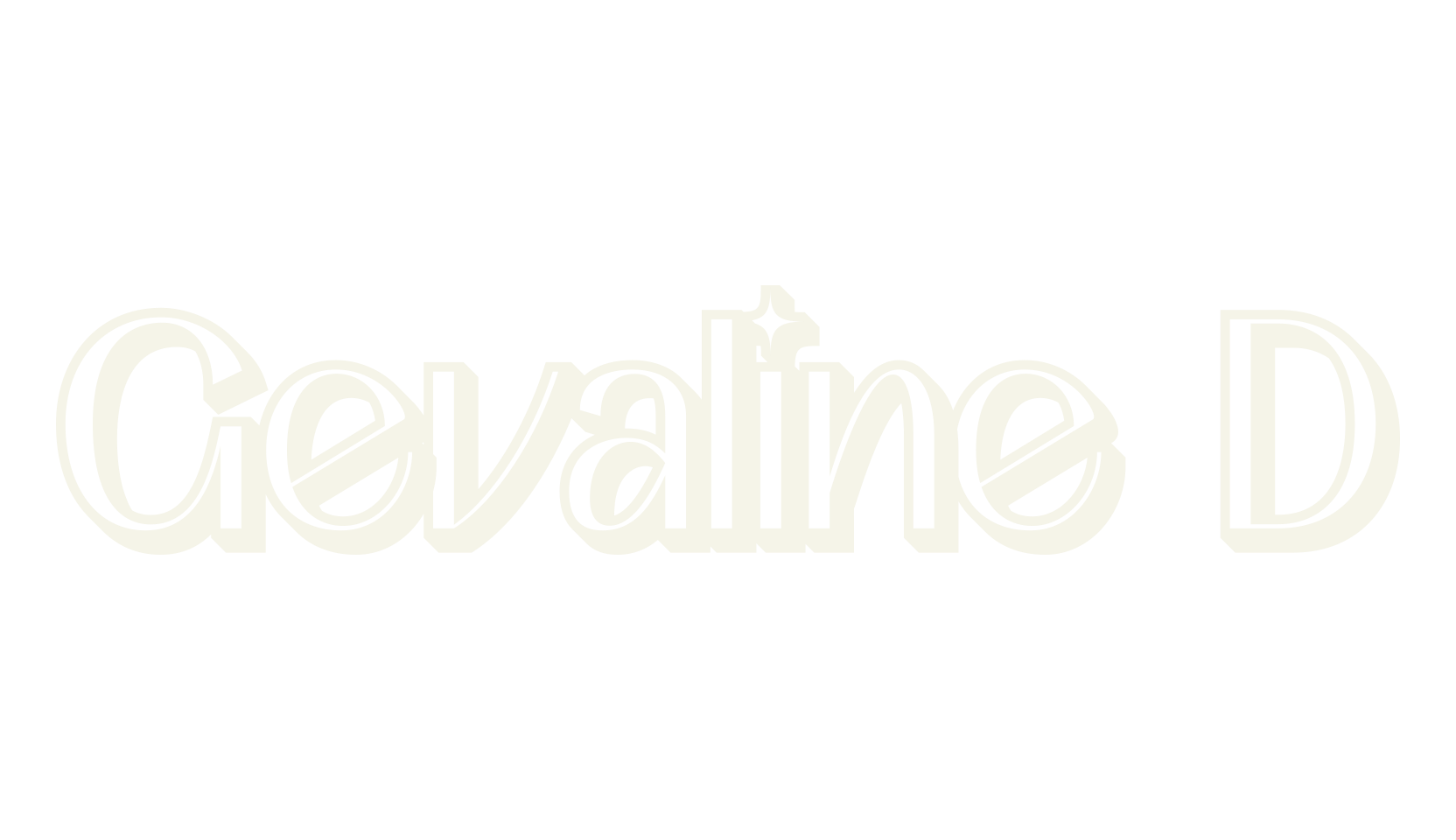 Gevaline 3D, 3d font preview