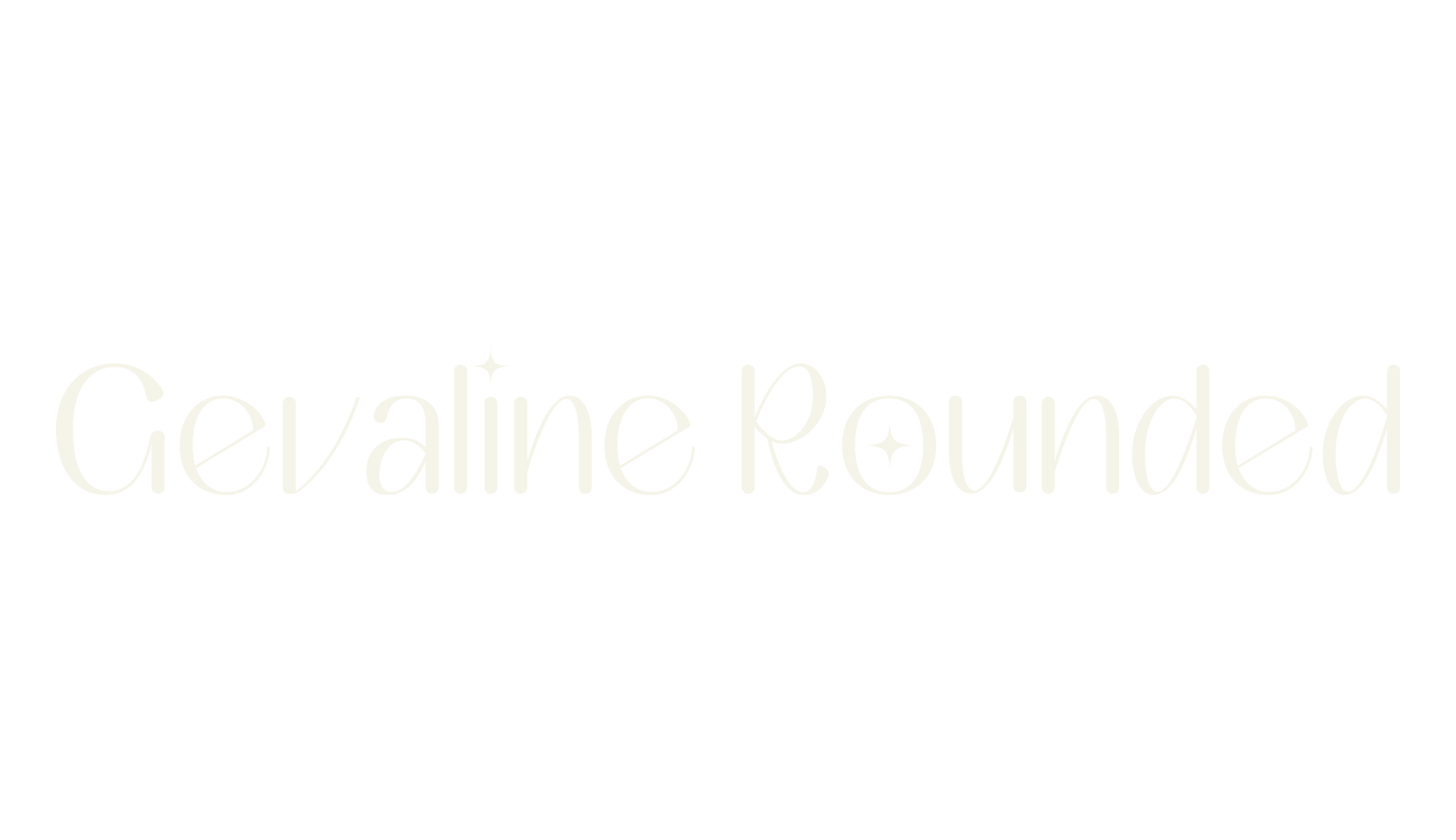 Gevaline Rounded, rounded font preview
