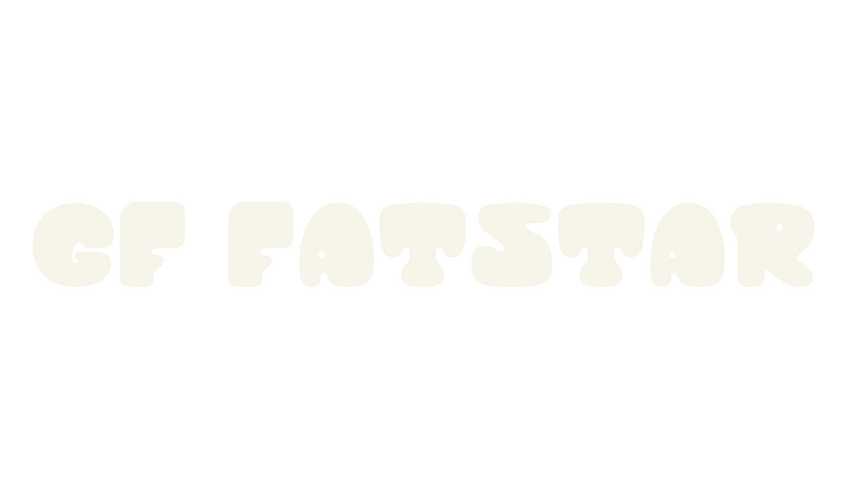 GF Fatstar, fancy font preview